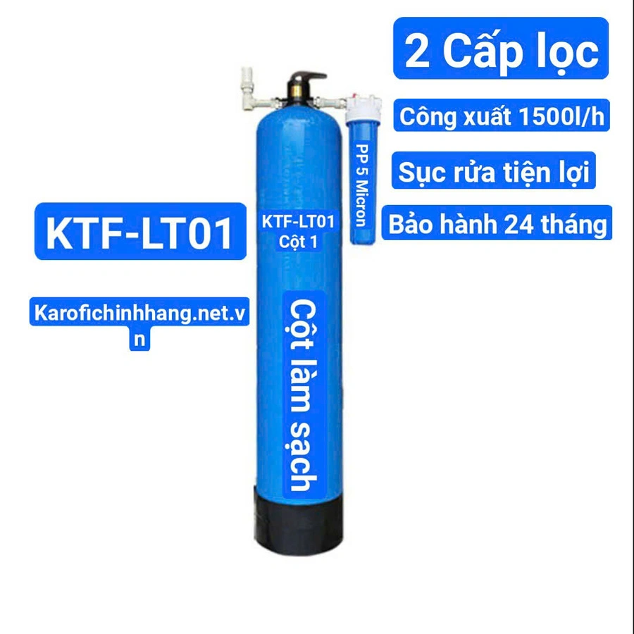 BỘ LỌC TỔNG ĐẦU NGUỒN GIA ĐÌNH KTF-LT01 - CỘT LÀM SẠCH KHỬ MÙI CLO – HOT 2026