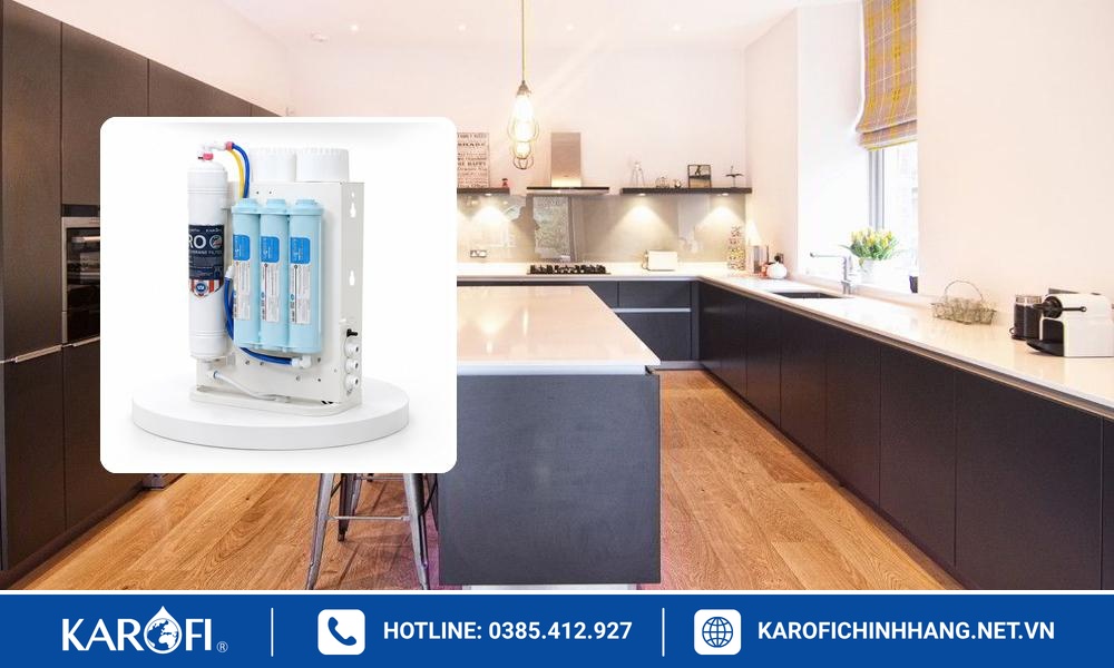 Cách đo tủ bếp trước khi mua máy lọc nước âm tủ Karofi