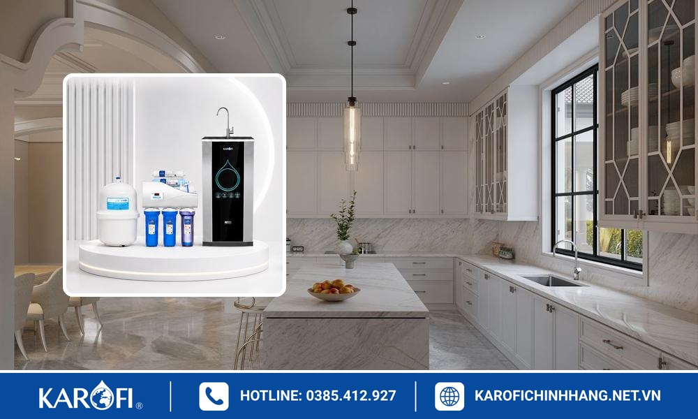 Hướng dẫn tự lắp máy lọc nước âm tủ Karofi tại nhà