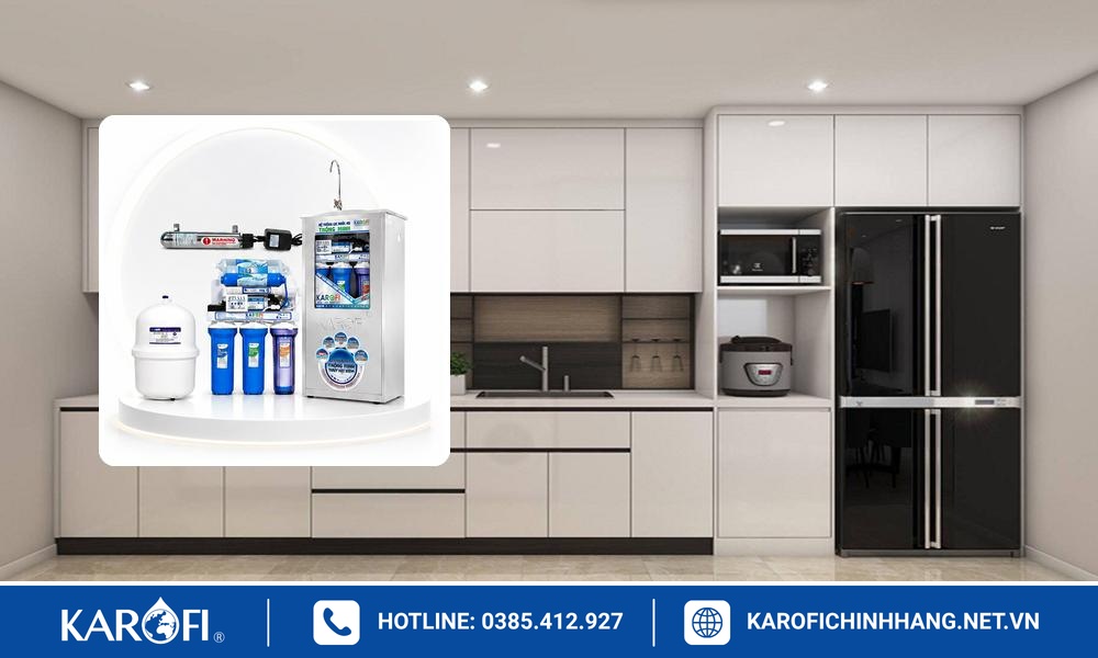 Máy lọc nước Karofi âm tủ cho bếp nhỏ chung cư Hà Nội