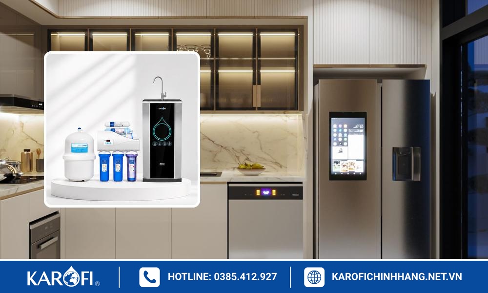 Review thực tế khi dùng máy lọc nước Karofi lắp âm